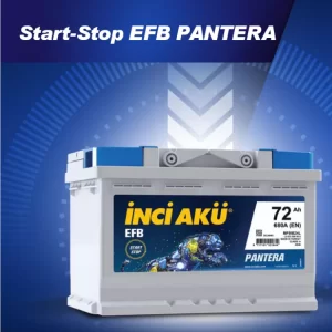 İNCİ Start-Stop EFB Pantera Akü - Gaziantep Akü Market’te!