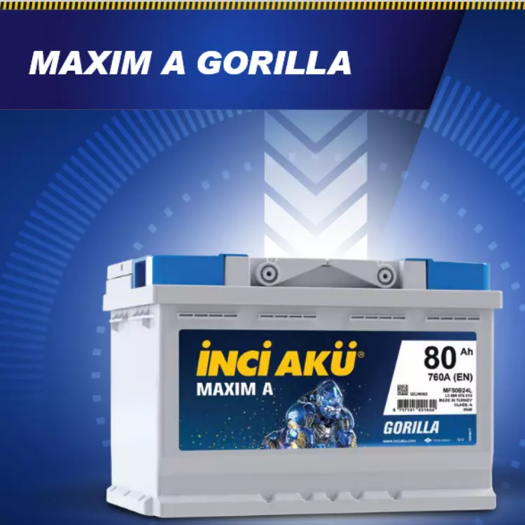 İnci MAXIM A Gorilla Akü - Gaziantep Akü Market’te!